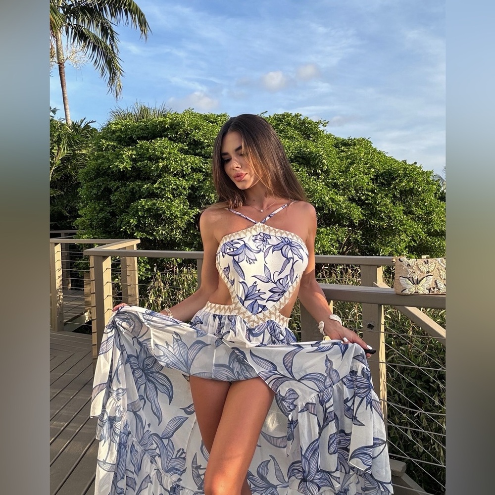 PatBo Stargazer Halter Neck Beach Dress